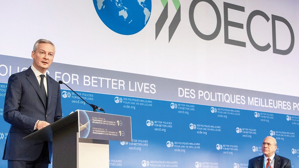Im OECD-Raum wuchs die Wirtschaft im letzten Quartal 2023 um 0,4 Prozent