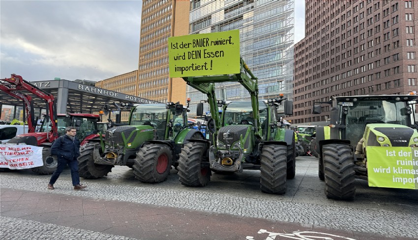 Die Dieselproteste der Landwirte gehen in Deutschland weiter